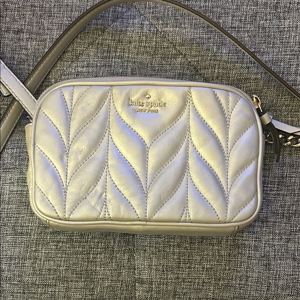 Kate Spade Metallic Quilted Crossbody Bag